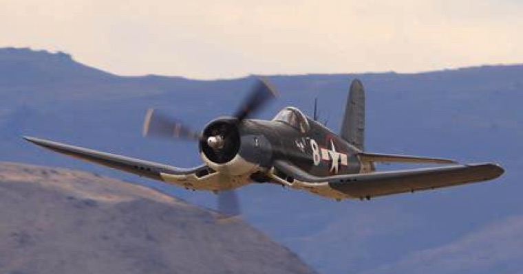 Vought F4U Corsair in flight